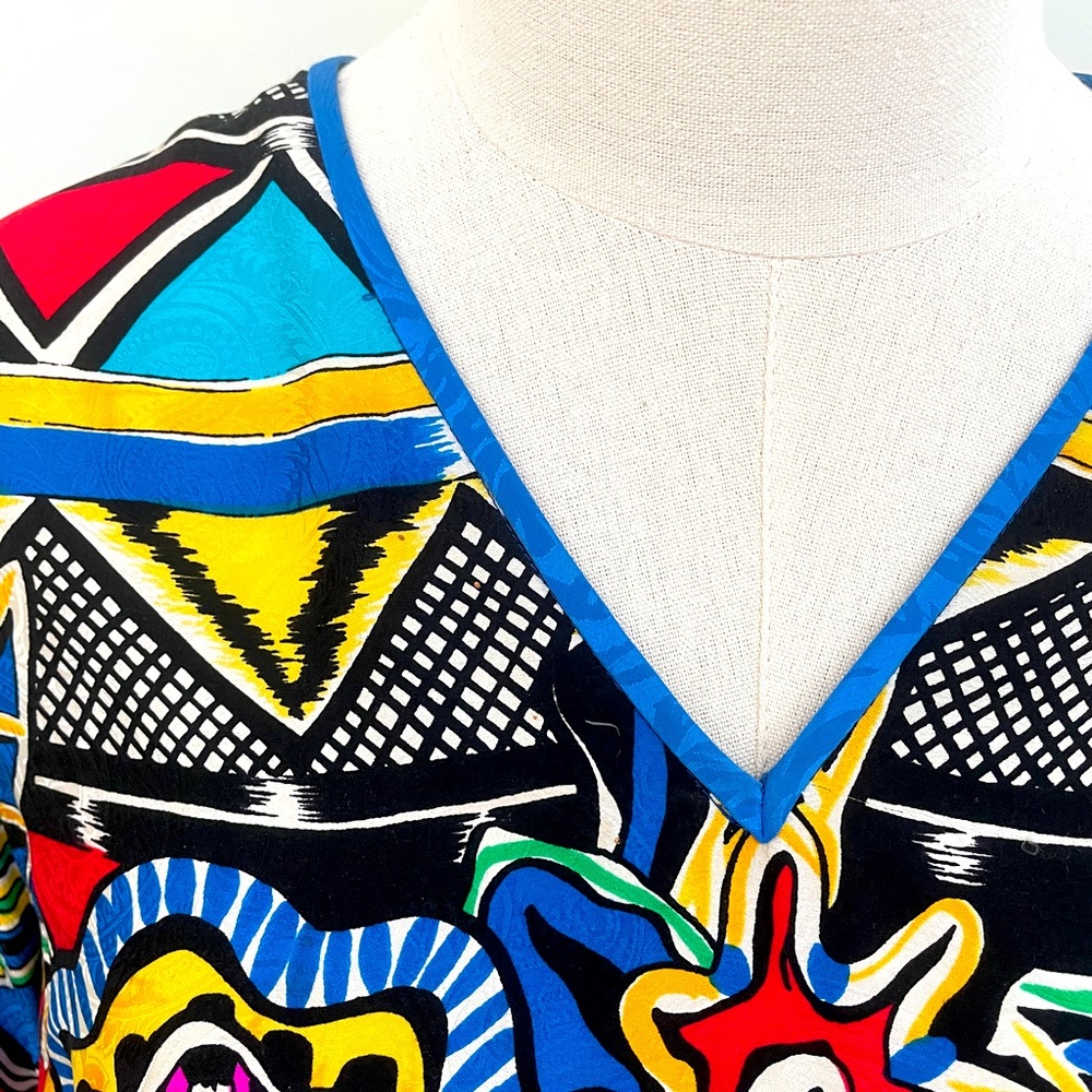 Vintage Floral Silk Diane Freis Dress